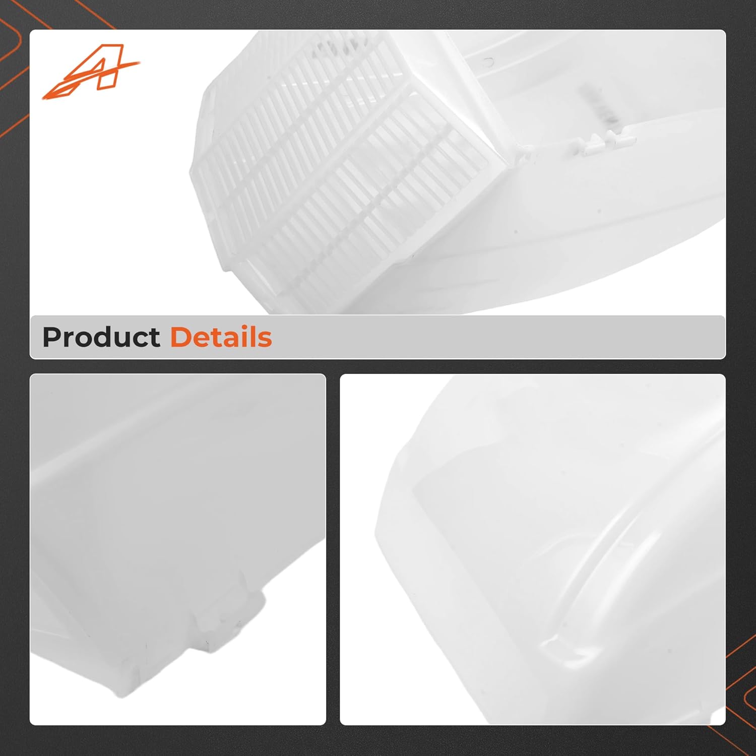 00-955001 RV Roof Vent Cover, Fan/Vent Cover with EZ Clip Hardware, Constant Airflow, Tough, Easy Installation, White