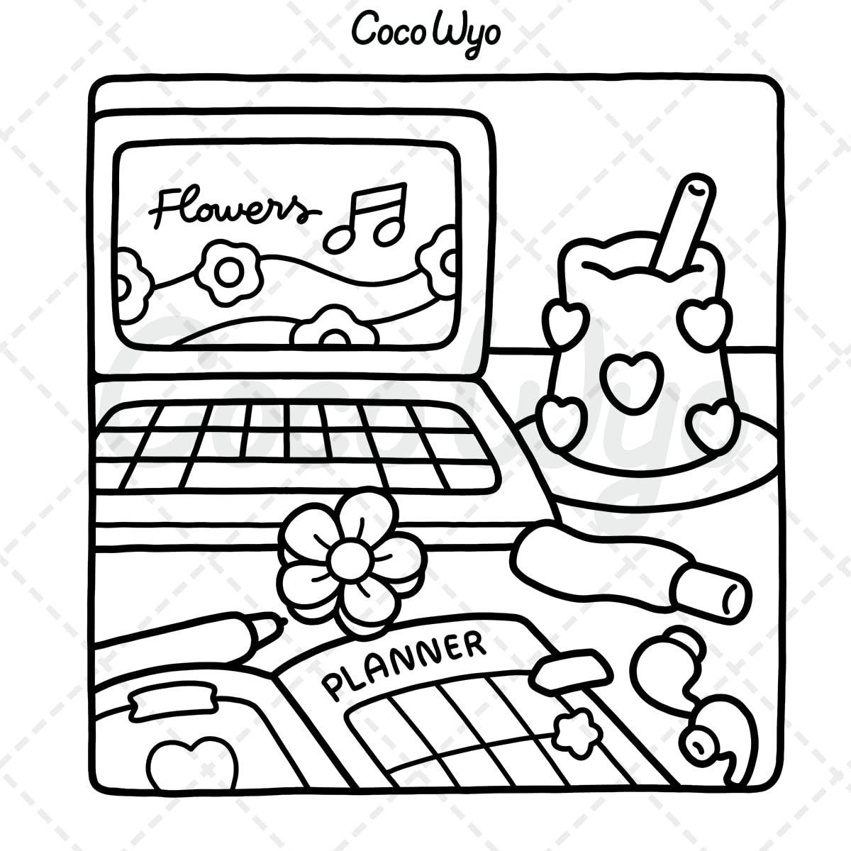 Self-Care: Relaxing Coloring Book for Girls and Adults with Cute and Easy Illustrations