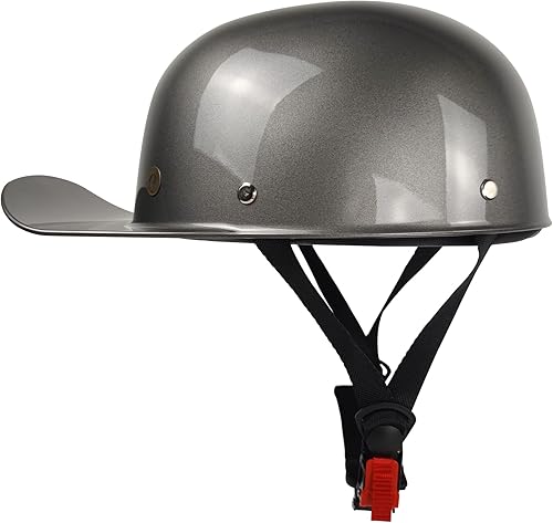 Miniatura 3 de Baseball Motorcycle Helmet - Half Helmet Motorcycle Men Women for Bike Cruiser Chopper Moped Scooter with Gloves and Masks, Dot Approve