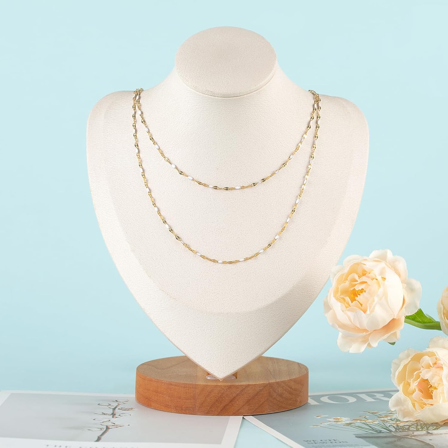 UMAOKANG 5 Meters Stainless Steel Jewelry Chain Enamel Chain for Jewelry Making Gold Plated Chain with Jump Rings and Lobster Clasps - Image 7