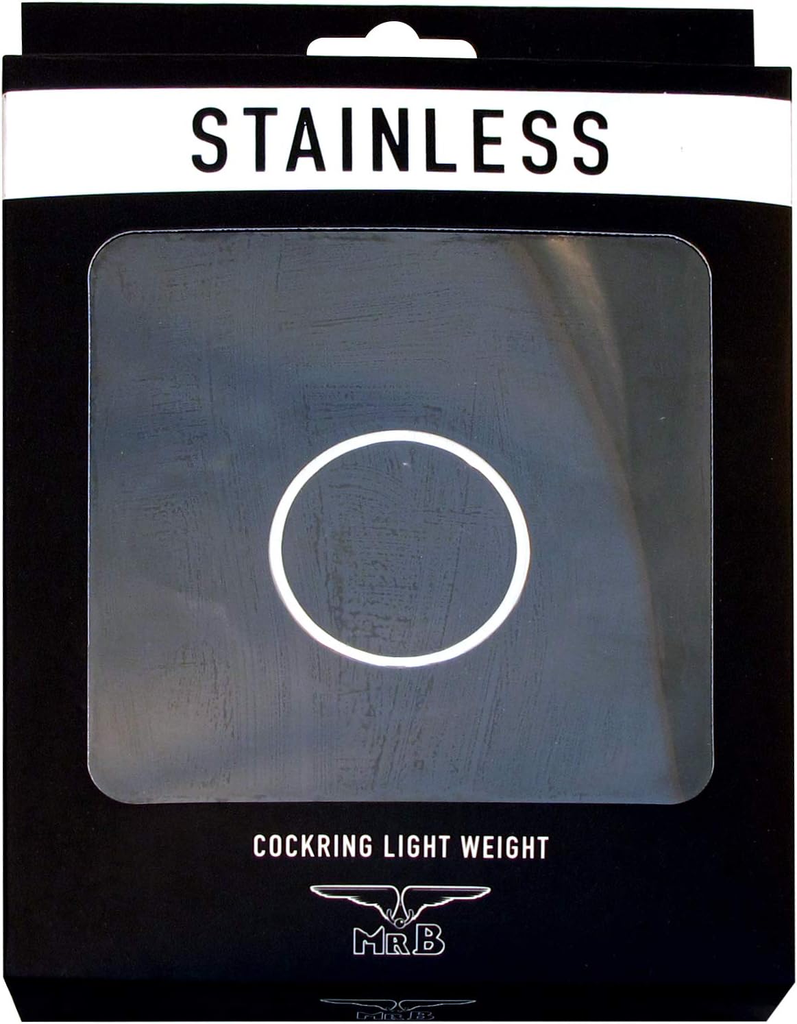 Mister B Light Stainless Steel Cock Ring, 55 mm, Silver - Image 3