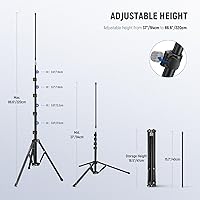 Vista 4 de NEEWER Soporte de micrófono con brazo flexible, soporte de trípode de piso para micrófono con clips de micrófono, adaptador de 3/8 a 5/8 pulgadas