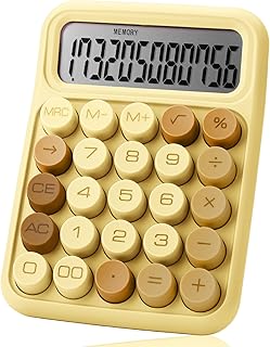 Mr. Pen- Mechanical Switch Calculator, 12 Digits, Large LCD Display, Beach Sand, Mechanical Calculator Big Buttons