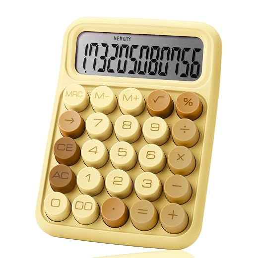 Mr. Pen- Mechanical Switch Calculator, 12 Digit Large LCD Display