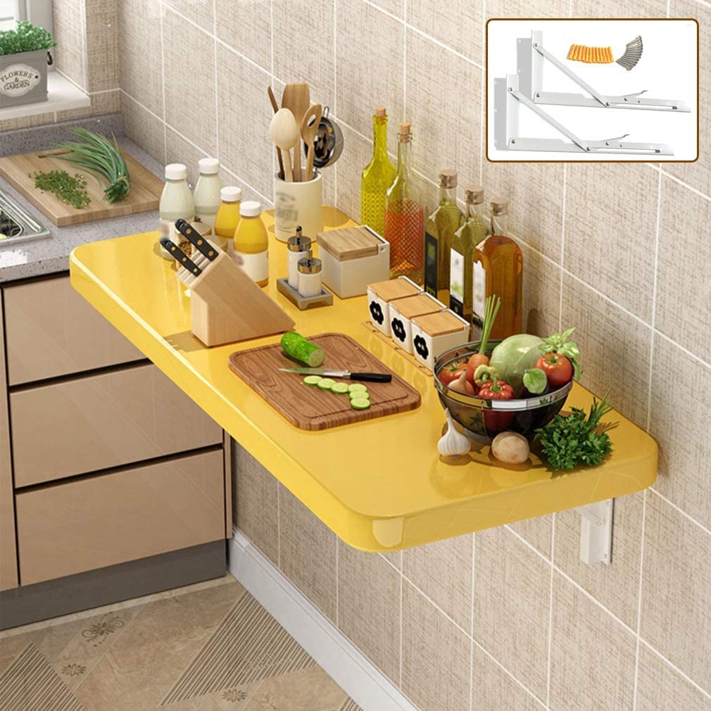 Table à manger de cuisine rabattable pour gagner de la place