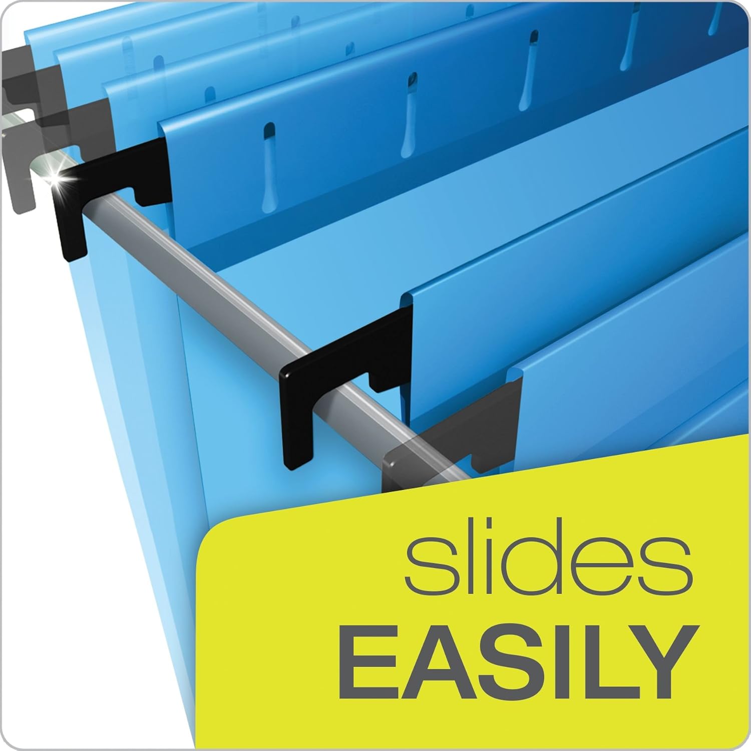 Pendaflex SureHook Reinforced Hanging Folders, Letter Size, Blue, 20 per Box (6152 1/5 BLU) : Office Products