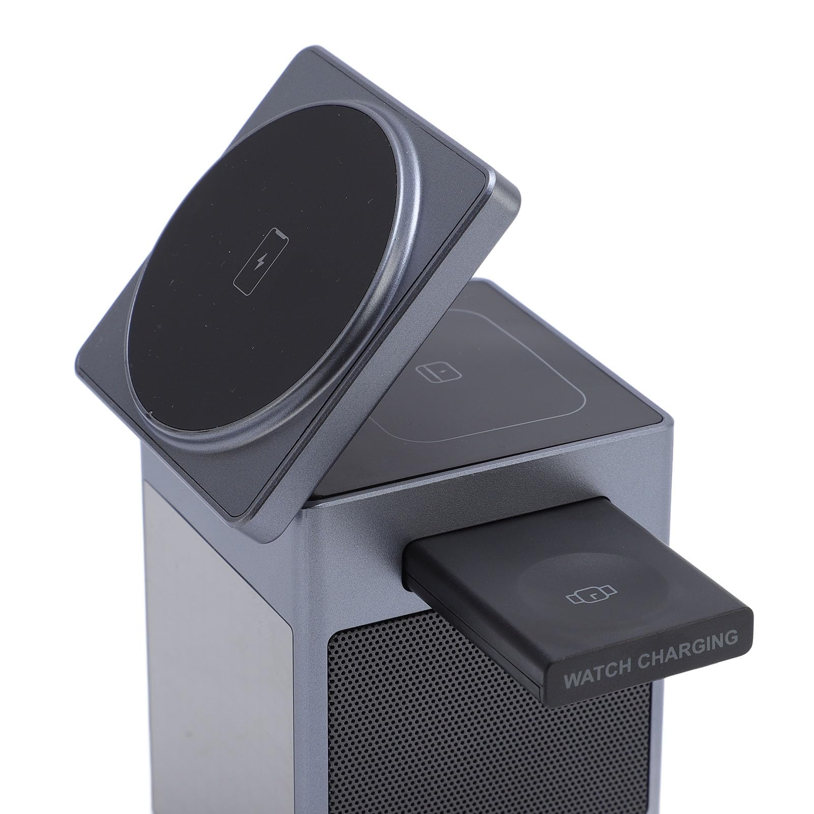 Jectse 6 en 1 Station de Charge sans Fil, Quai de Support de Chargeur sans Fil Magnétique Rapide pour Les Appareils iOS pour la Montre D'écoute Téléphonique, Cube de Support de Chargeur