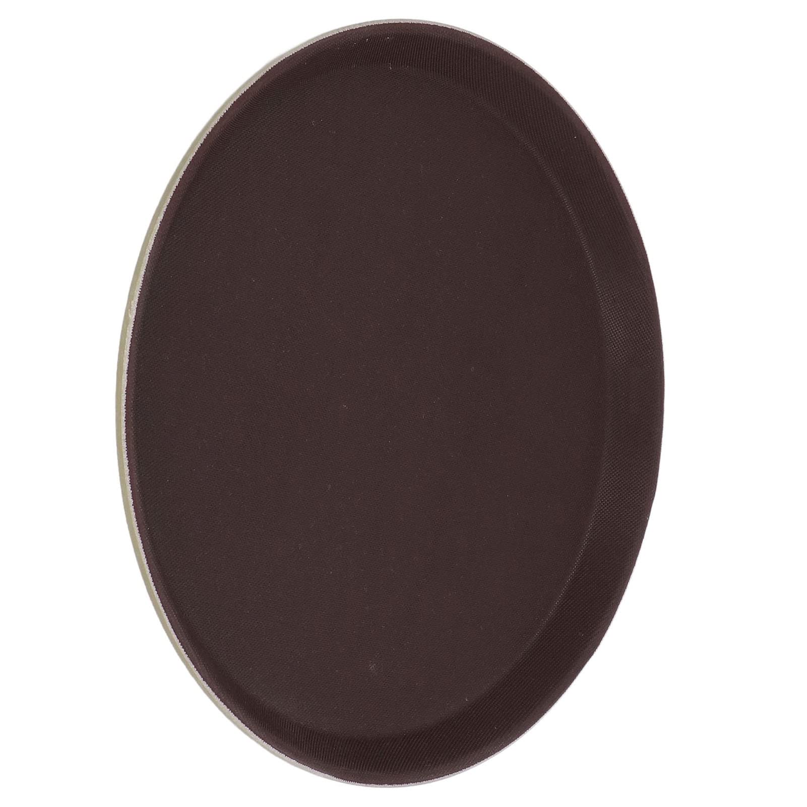 Bandeja redonda para servir con base de goma antideslizante, resistente al calor, para alimentos fríos y calientes, apilable, bar, cafetería, bandeja para servir, 40 cm, diseño de fibra de vidrio