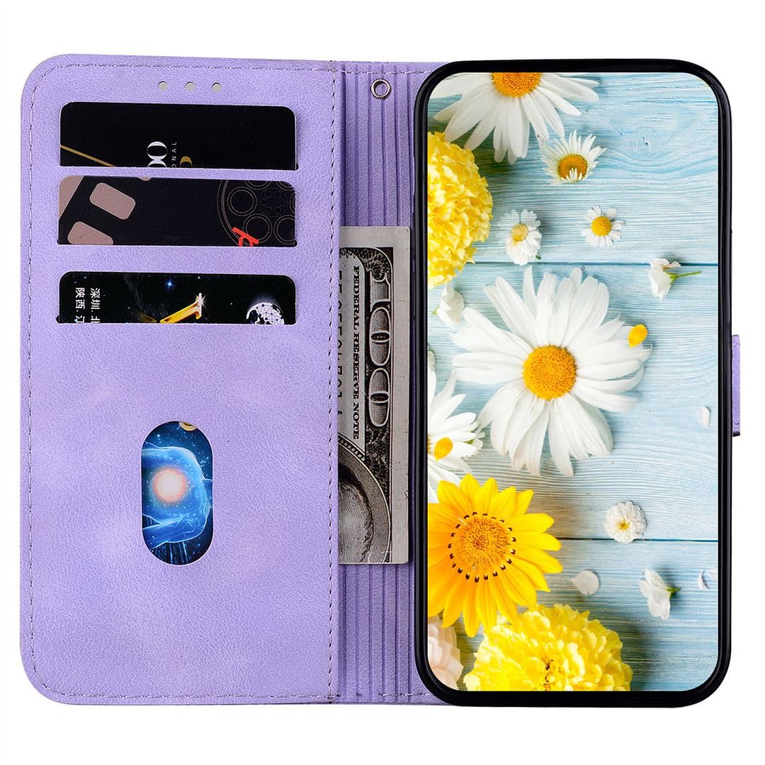 CCSmall Funda Para Motorola Moto E22 Funda Tipo Portafolios Con
