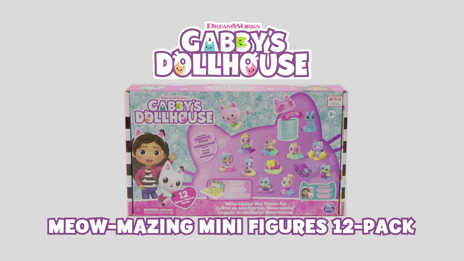 Amazon.com: Gabby's Dollhouse, Meow-Mazing Mini Figures 12-Pack