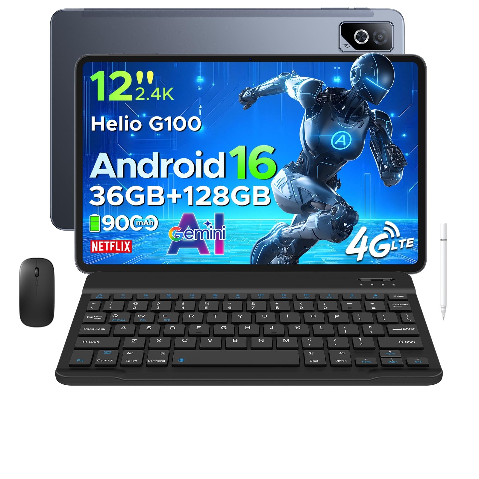 Amazon.co.jp: 【最新 Android 16 大画面タブレット】DOOGEE TABG6PRO