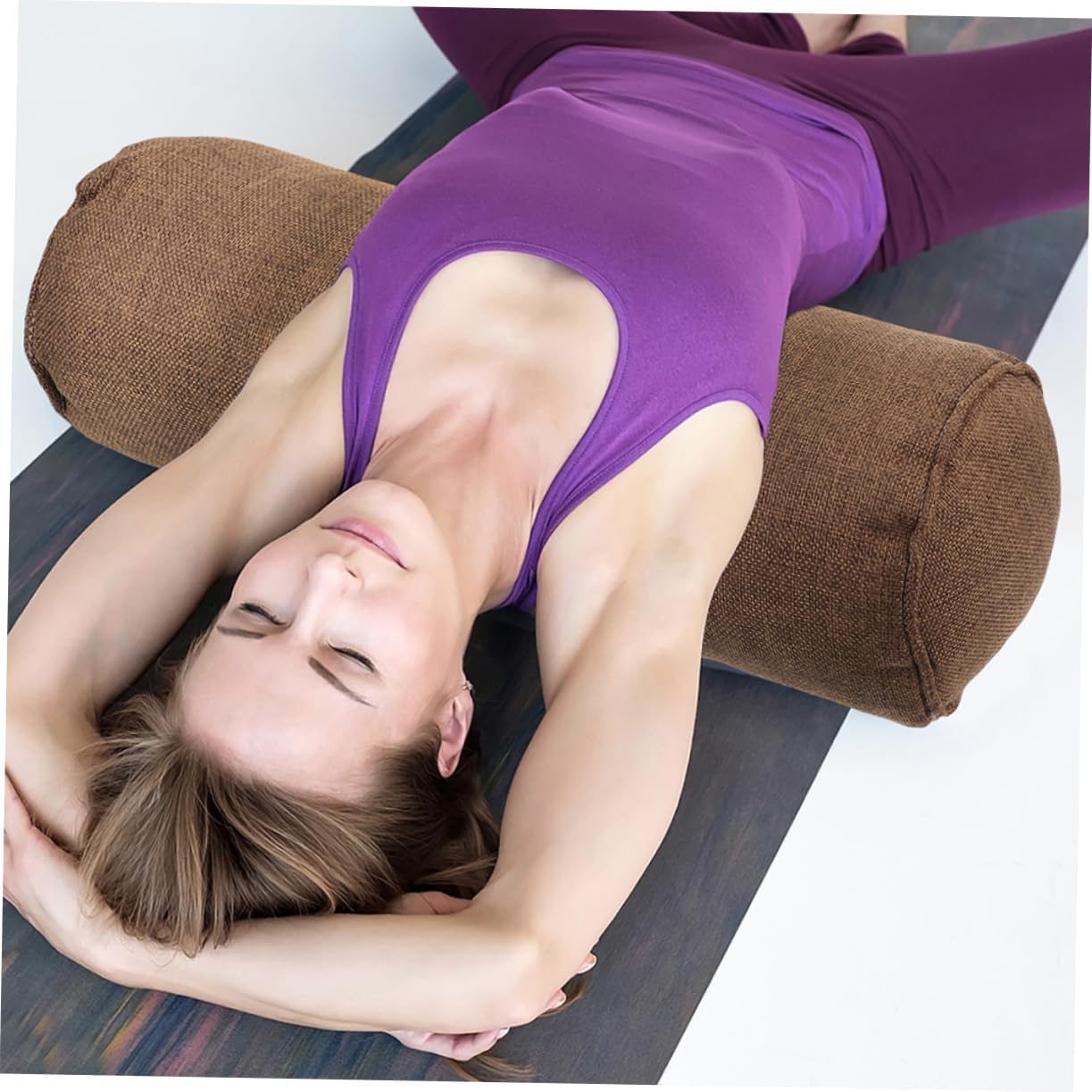 Cotton Yoga Pillow Supportive Neck Back Pillow for Bed Yoga Equipment Women Fitness Versatile Use