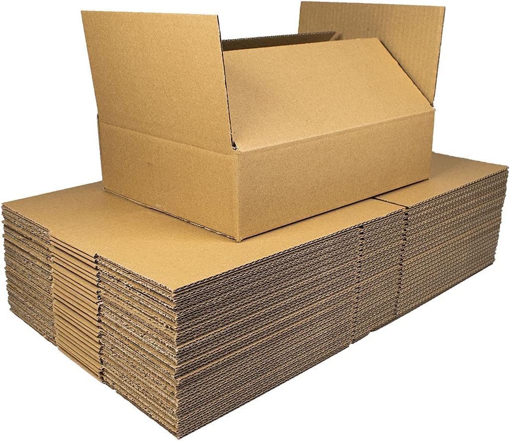 iDEALS UK PACKAGING LTD 10 x 12x9x2.5" A4 Size Shallow Cardboard Packaging Shipping Boxes - 305x229x64mm Internal Measurements - 10 Pack (12'' x 9'' x 2.5'') — image 1