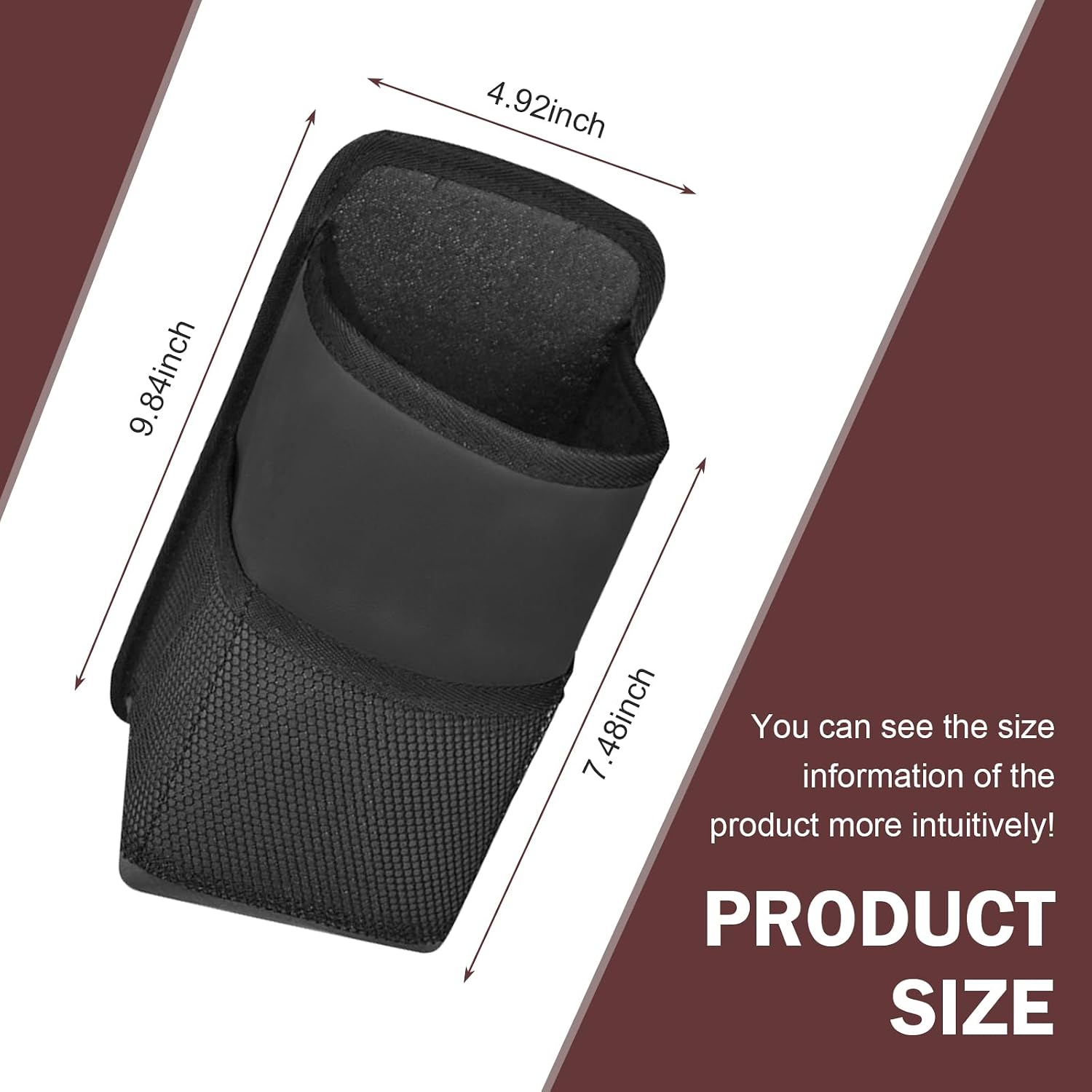 Large Car Cup Holder Extender, Fits Large 80 oz Water Bottles, Big Drinks Holder Bag, Hanging Multi-Function Mini Car Seat Side Organizer Bag, Universal for Sedan SUV Truck (Black)