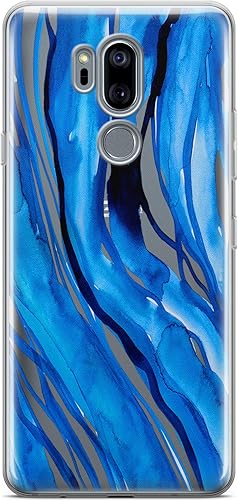Miniatura 9 de Funda transparente compatible con LG Stylo 6 5 4 K61 K51S K41S K30 K20 Q70 Q60 cubierta de mármol de silicona ligera pintura abstracta diseño dorado
