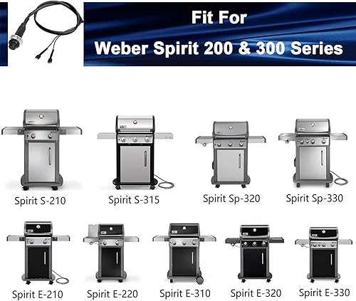 Miniatura 3 de only fire 69871 Interruptor de encendido de parrilla para Weber Spirit 210, 220 Series, Spirit E310, 320 Series, Spirit SP310, 320 Grills, repuesto