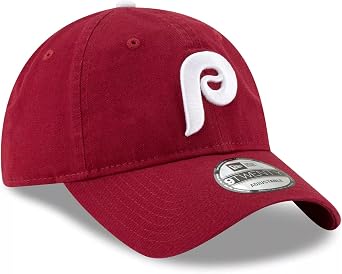 New Era MLB Core Classic 9TWENTY Cooperstown Adjustable Hat Cap One Size Fits All (as1, Alpha, one_Size, Philadelphia Phillies)