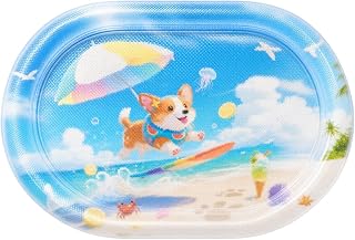 Cat Water Mat Toy,Cooling Inflatable with Pump | Dog Cooling Mat Cat Bed,for Small Medium Large Breed Home Indoor Outdoor Yard Patio Camping Summer Outdoor Indoor