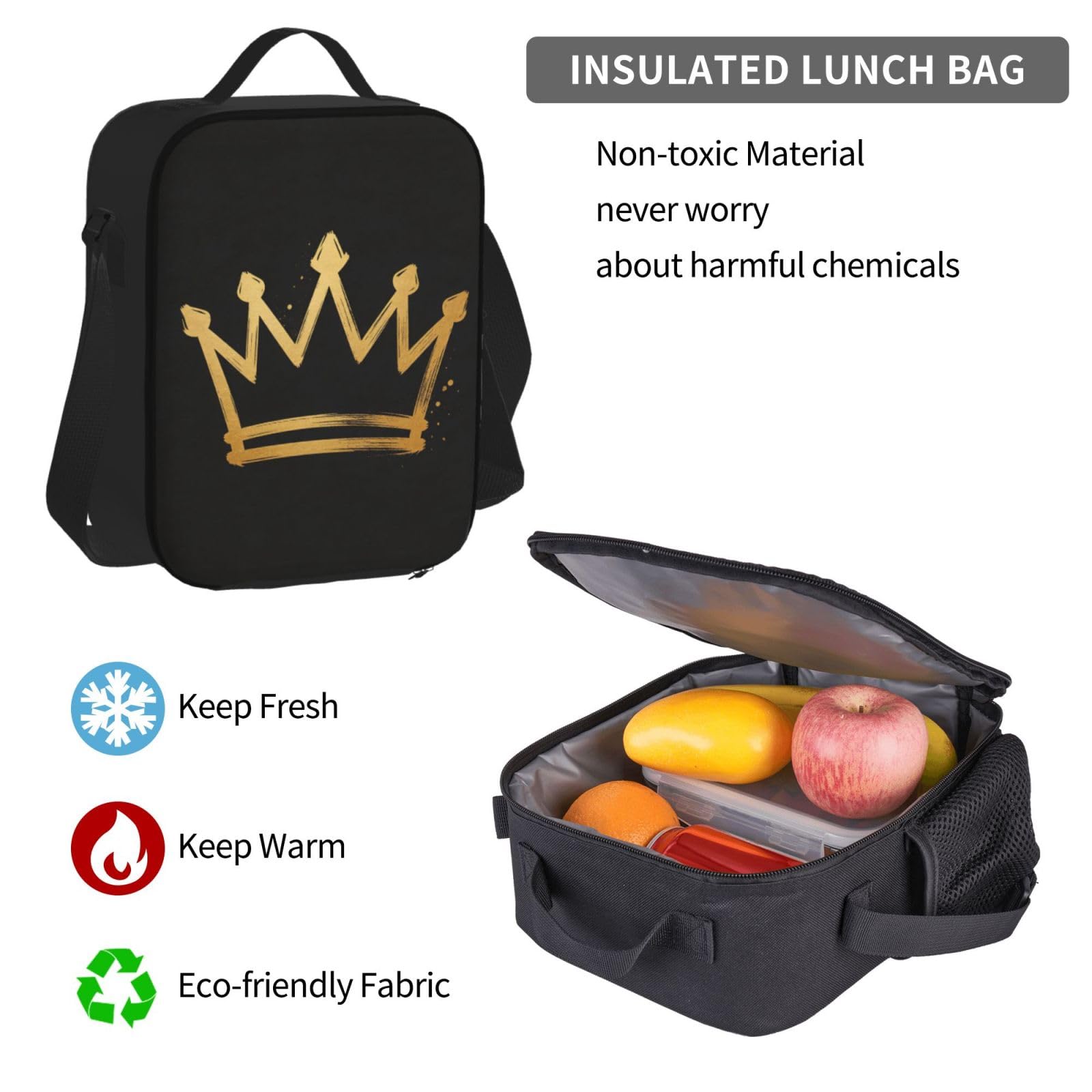 Set 3 in 1 borsa da viaggio per pendolari, borsa termica per il pranzo, borsa termica per il pranzo con tasca per laptop