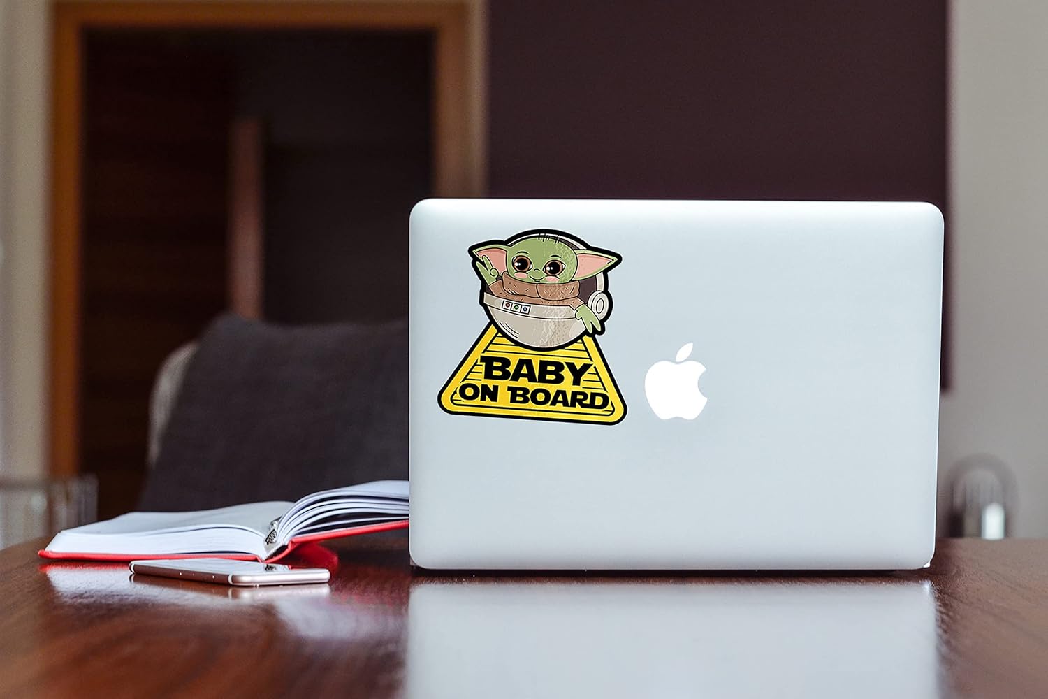 Baby on Board Sign Sticker for Car Non Magnet, 2-Pack, 5 Inch Tall, Baby on Board Safety Sticker for Cars. Easy Peel and Stick,Cute Baby Anime Alien Baby boy Ride Safety Sticker for Trucks and Cars.