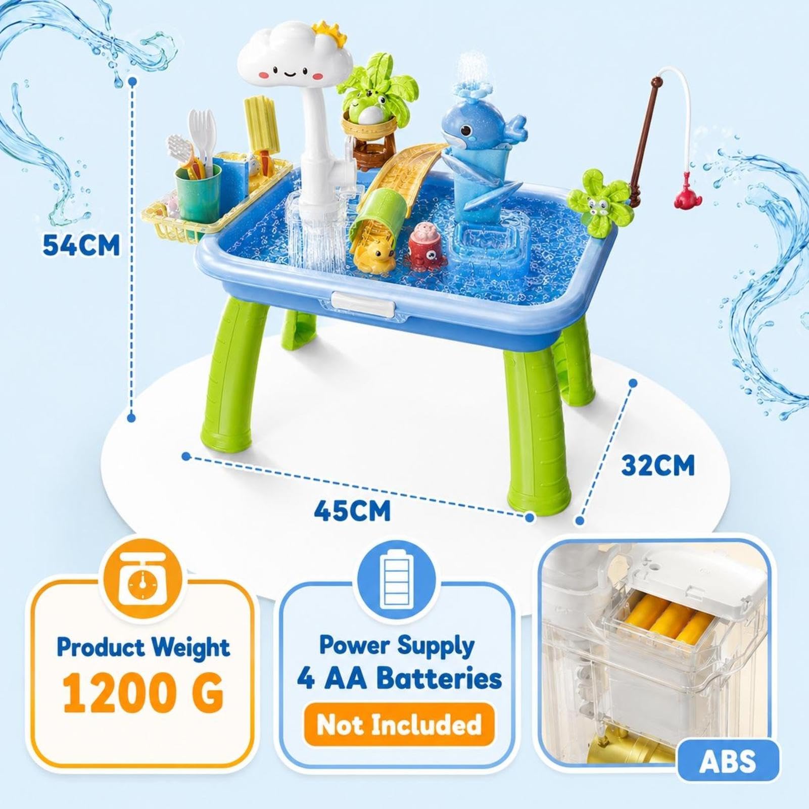 Wassertisch Für Kinder - Wasserspieltisch Mit Pumpe 4 In 1 Sand Und Wasser Spieltisch Ab 3 Jahre