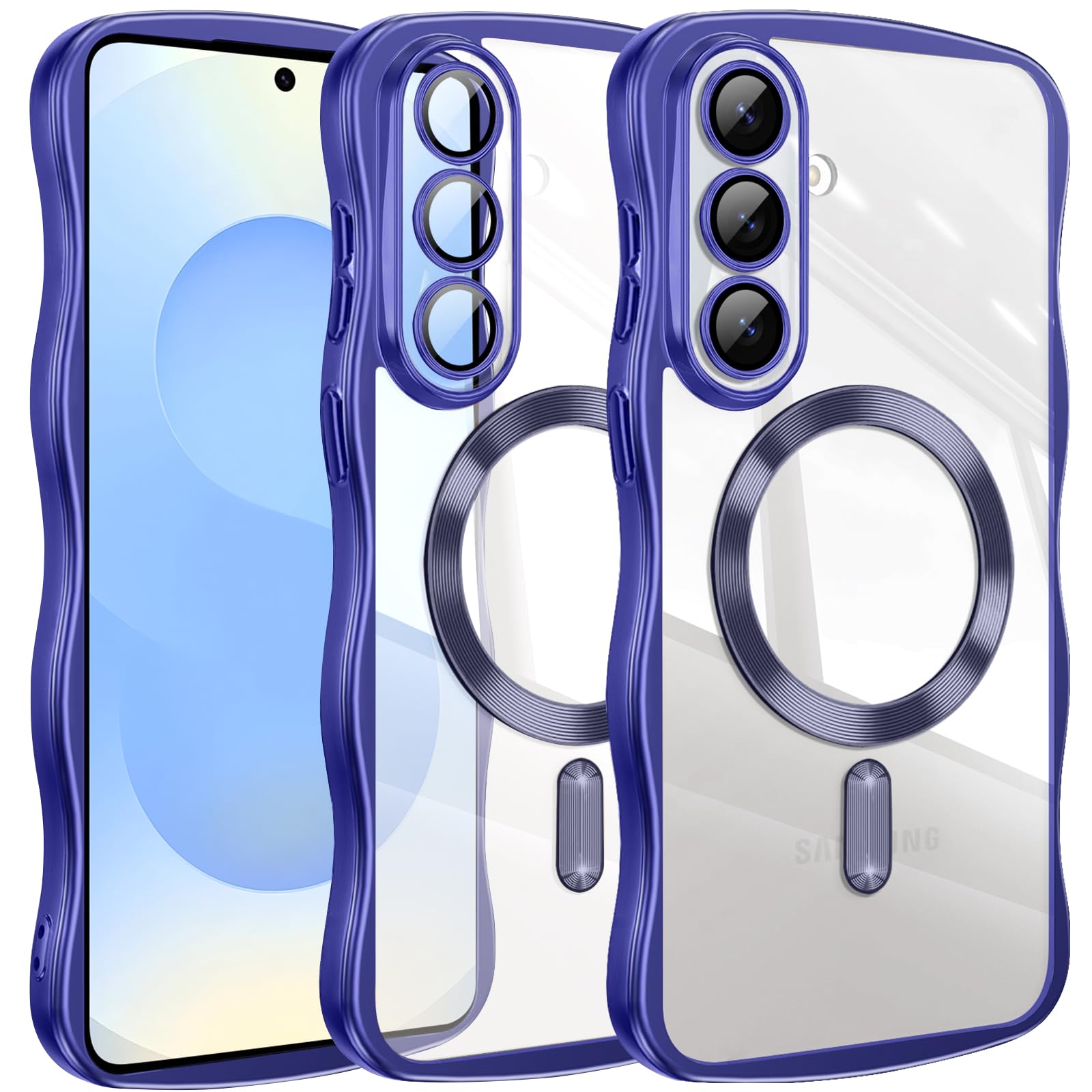 Coque Samsung S25 transparente résistante aux chocs avec support magnétique - 8