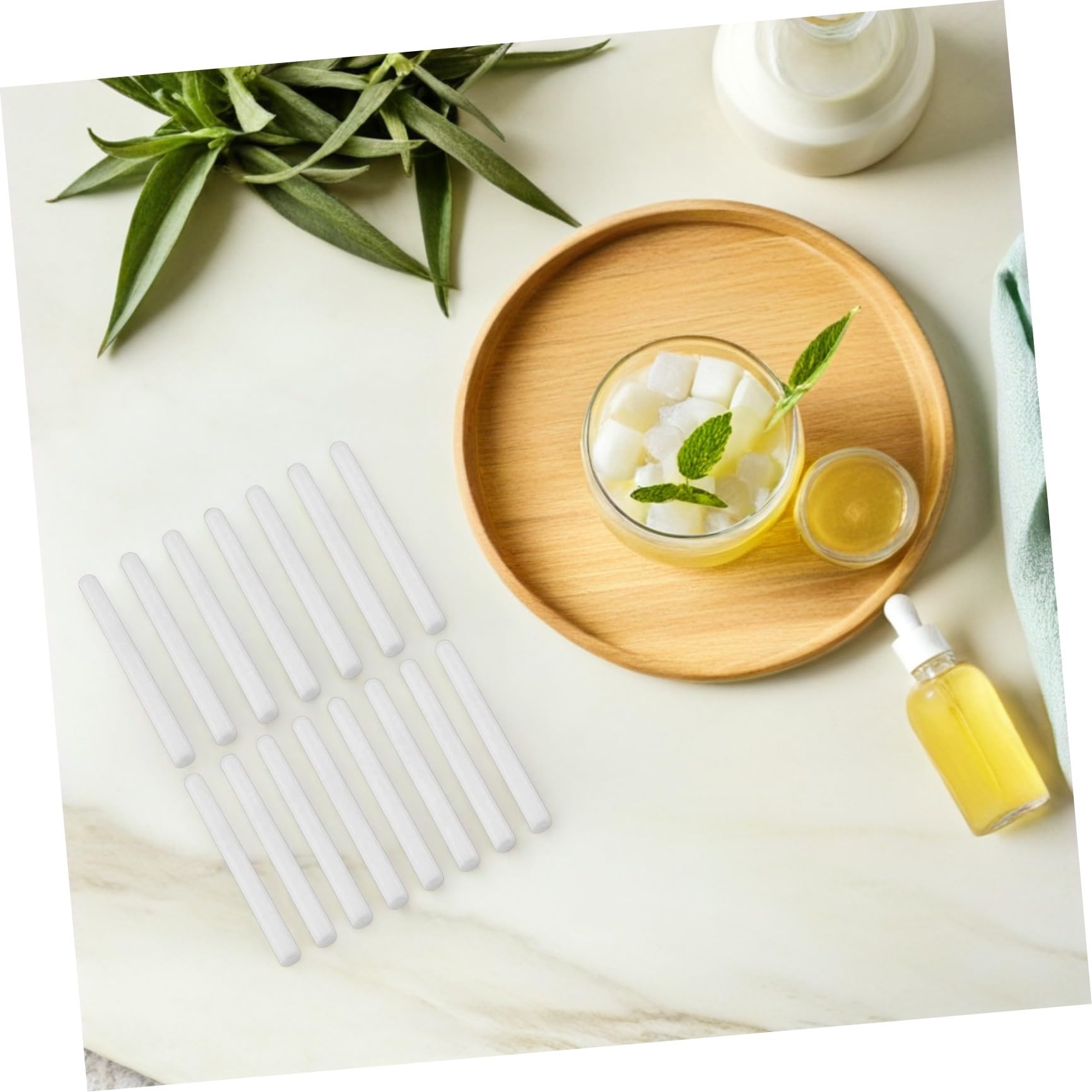 15 Stück Aromatherapie Duftstäbchen Baumwolle Fasern Wasserabsorbierend Diffusorstäbe für Raumduft Wohnzimmer Schlafzimmer Badezimmer
