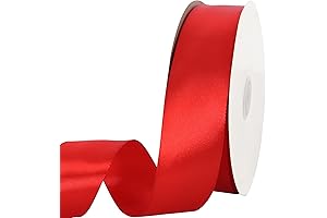 TONIFUL 1.5 inch Red Satin Ribbon