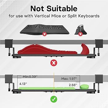 【開封・未使用】BONTEC デスク下 キーボードトレイ KMT01-HD Amazon.com : BONTEC KMT01 Under Desk Keyboard Tray, Pull-Out