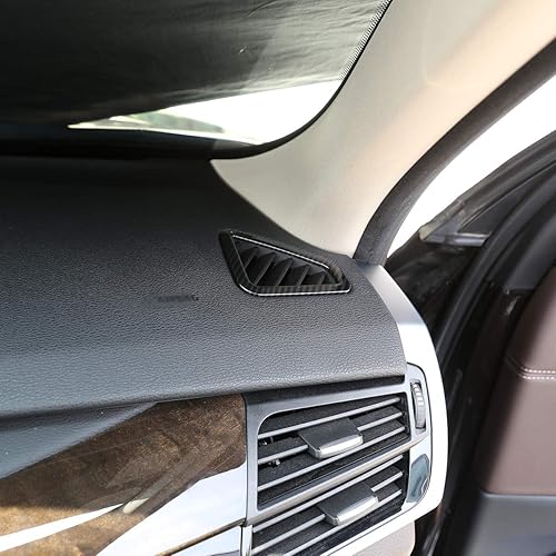 Miniatura 5 de YIWANG - Marco de salida de ventilación de aire acondicionado ABS para BMW X5 F15 2014-2018 para coche a la izquierda