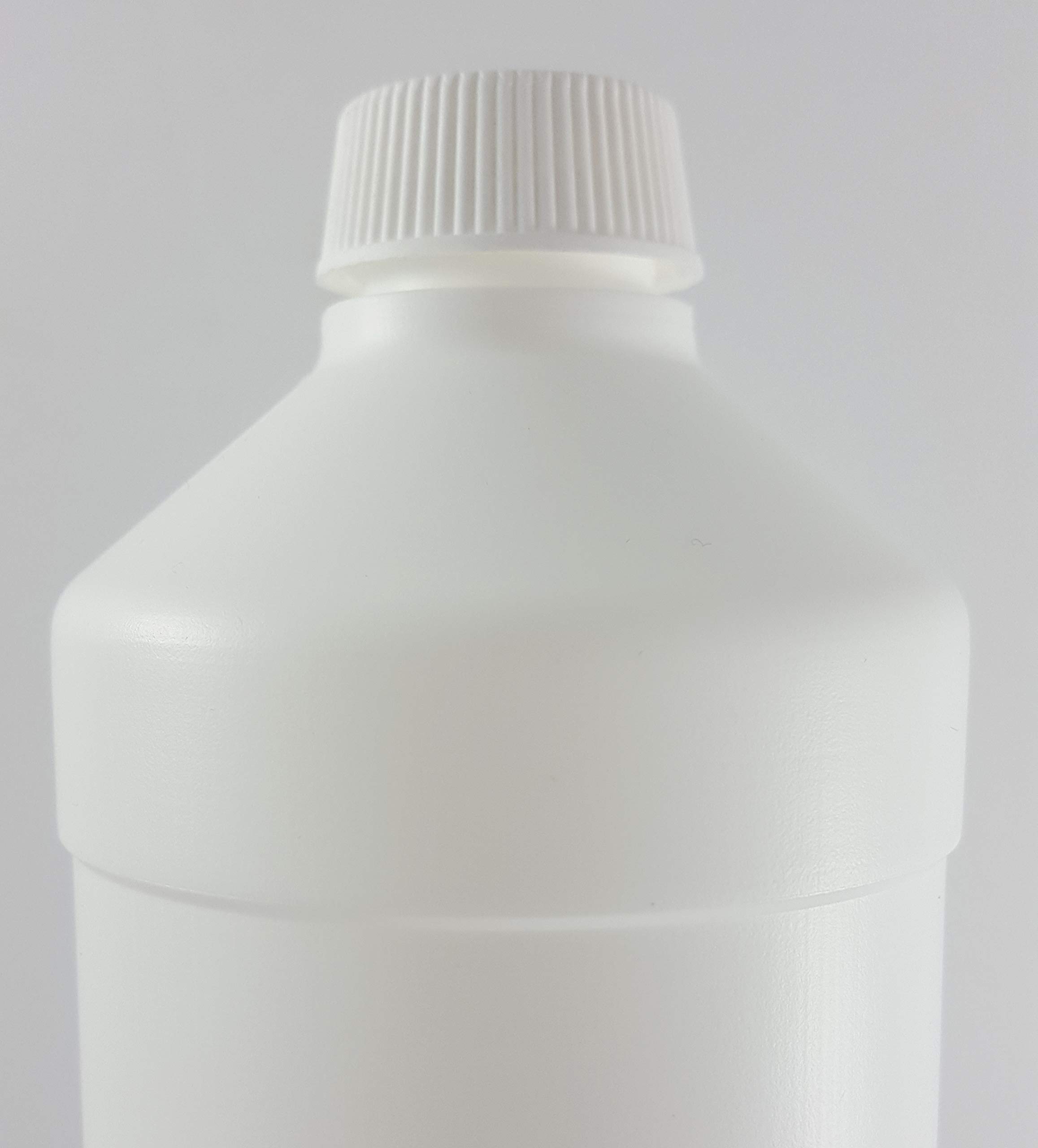 125 Unidad Botellas Pe Rundflaschen 1000ML con Tapón de Rosca Redonda Vacía Weißflasche Plástico Paquete la Piezas 1 Litros Vacías Blanco