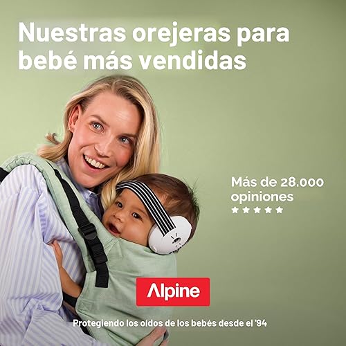 Miniatura 8 de Alpine Muffy Baby - Protección de oídos para bebés y niños pequeños de hasta 36 meses - Certificado CE y ANSI - Orejeras con reducción de ruido