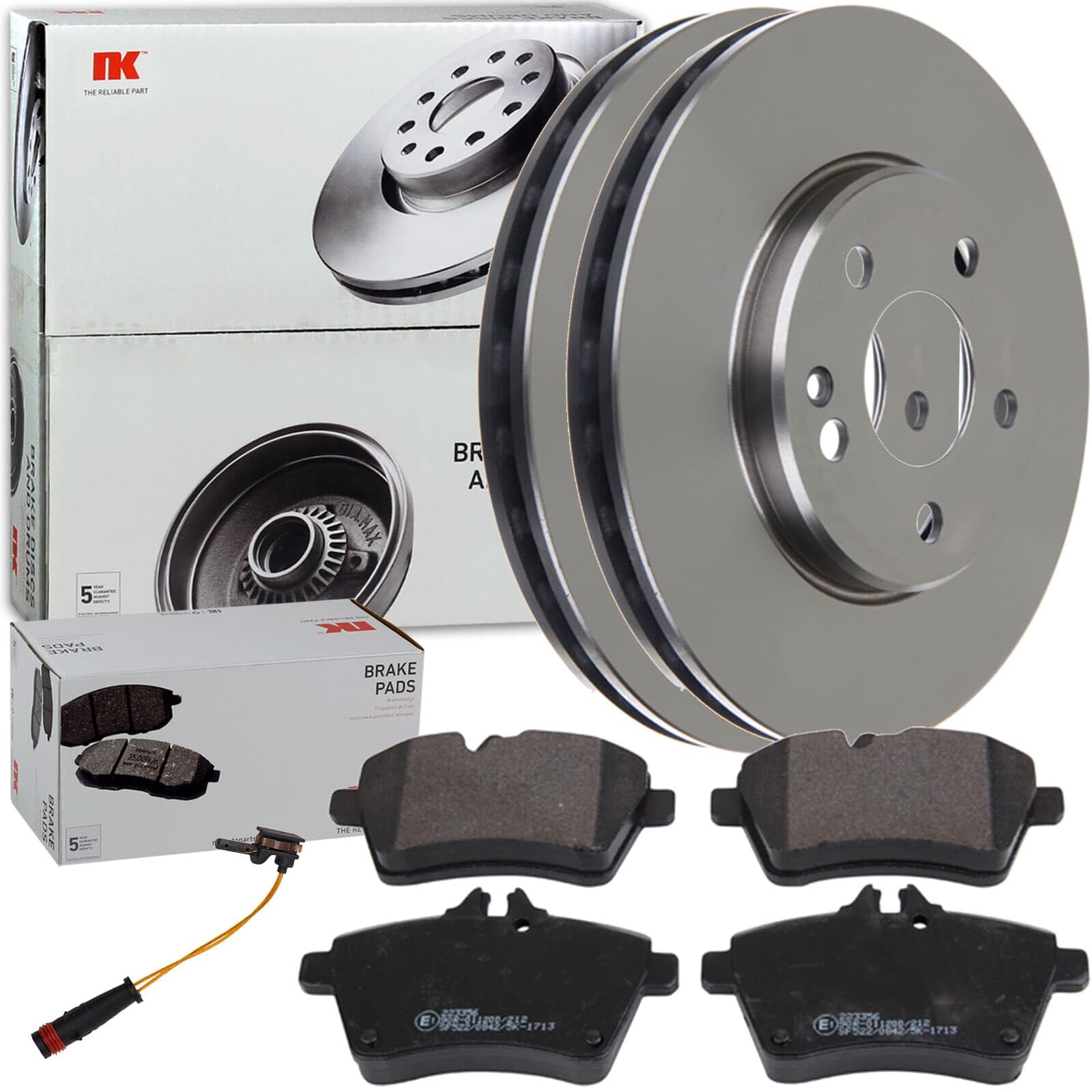NK Bremsscheiben 276mm + Beläge vorne | für A-Klasse W169 B-Klasse W245 Kompatibel mit A-Klasse (W169),B-Klasse Sports Tourer (W245)