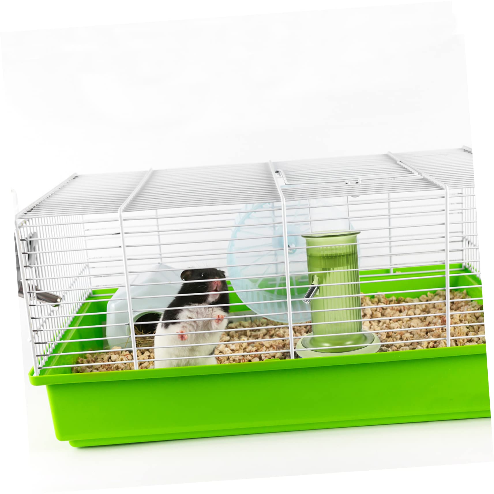 Toyvian Biberon Polypropylène Verre et Anti-Fuite en Utiliser Facile Vert pour Hamster Petits Animaux en Cage Quotidien