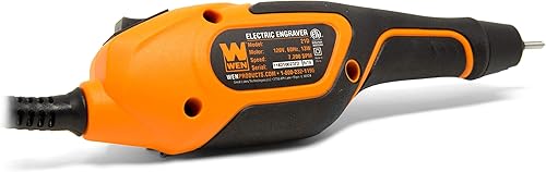 Miniatura 3 de WEN Grabador con punta de carburo de profundidad variable 21D para madera y metal, ligero, velocidad variable, compacto, naranja Naranja,Azul