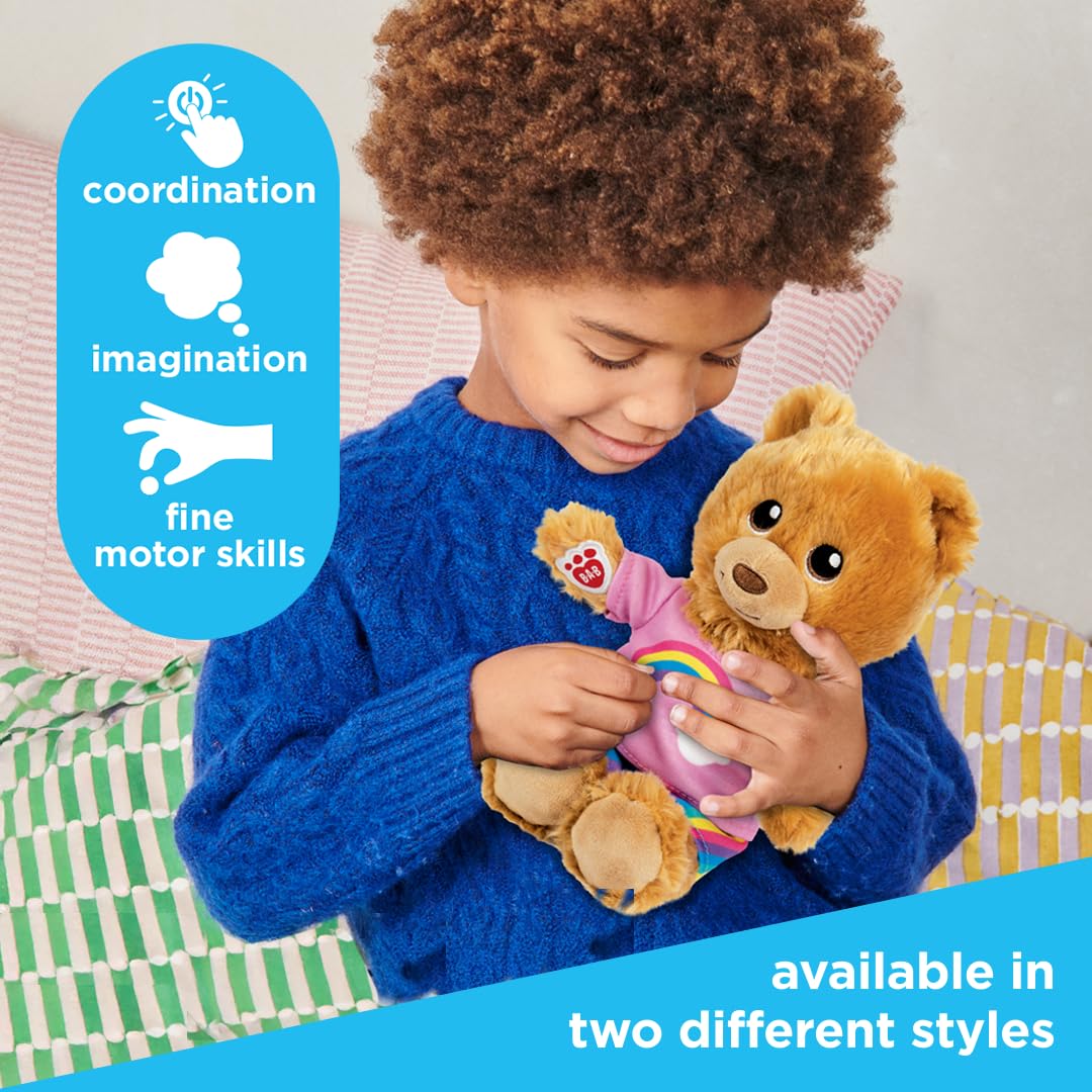 Casdon Build-A-Bear Workshop Furtastic Toy Bear & Outfit Assortment, Style 1 Rainbow, half-size - Image 3
