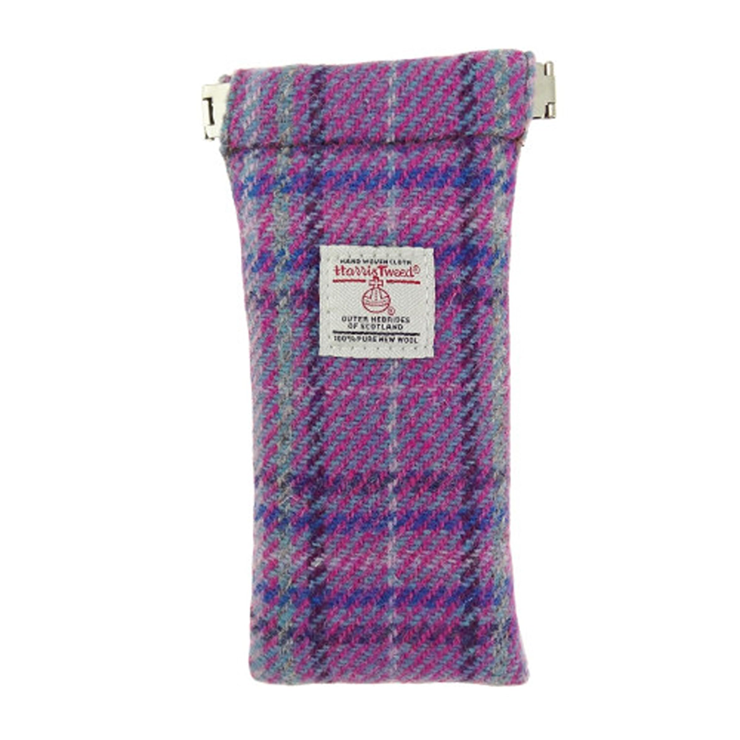 Glen Appin Purple Harris Tweed Glasses Case