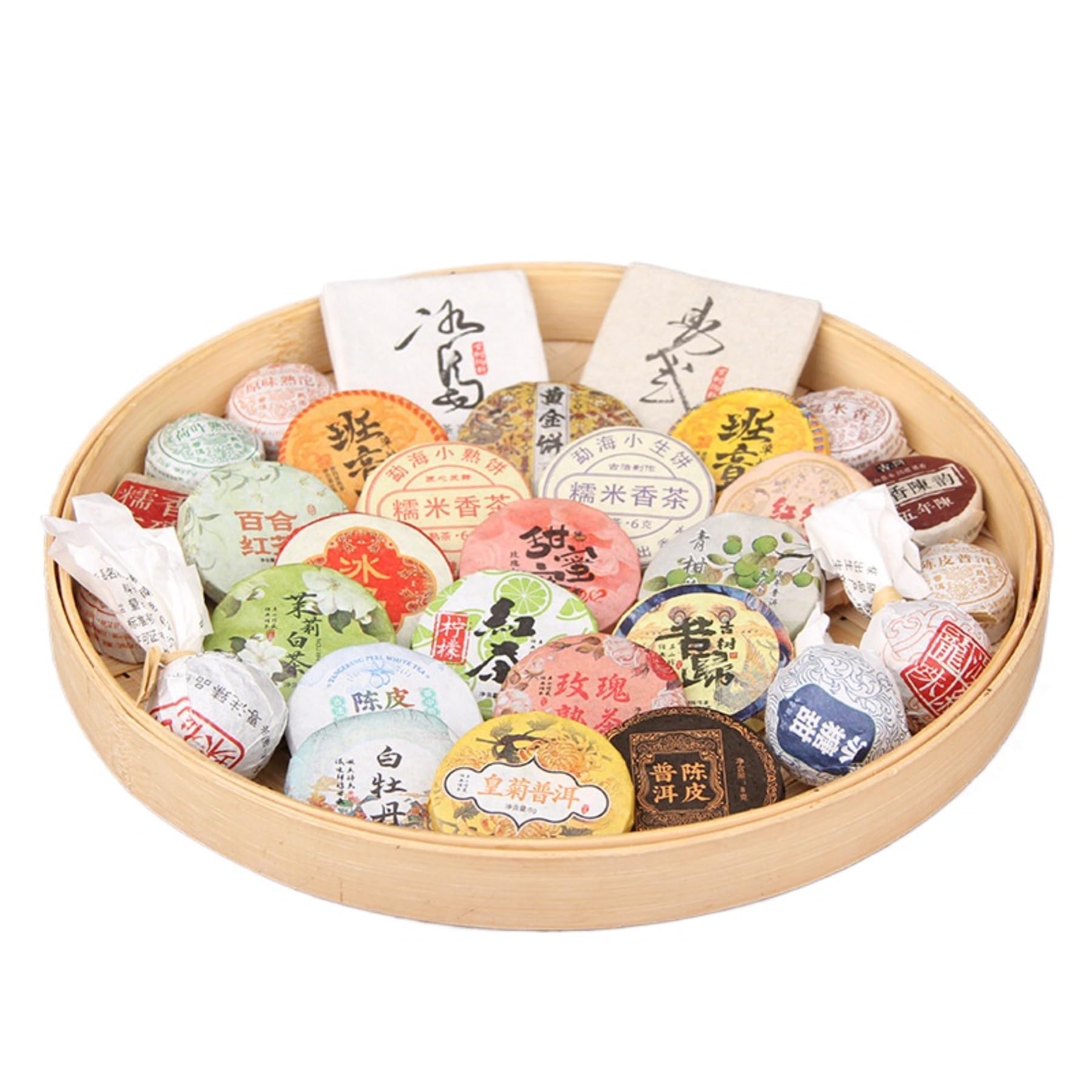 30 Piccole Torte Di Tè Miste - Una Confezione Regalo Unica Di Tè Pu-erh, Tè Ai Fiori, Tè Verde Per Gli Amanti Del Tè