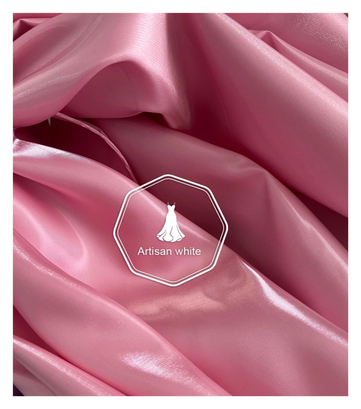 Satin Fabric Multi-Color Liquid Satin Reflective Crystal Fabric Smooth Sparkle Stiff Material for Craft(Color 37)