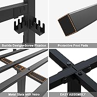 Vista 7 de King Size Bed Frame, Heavy Duty Platform Bed Frame with Strong Metal Foundation,Under Bed Storage,Mattress Foundation,No Box Spring Required,Easy