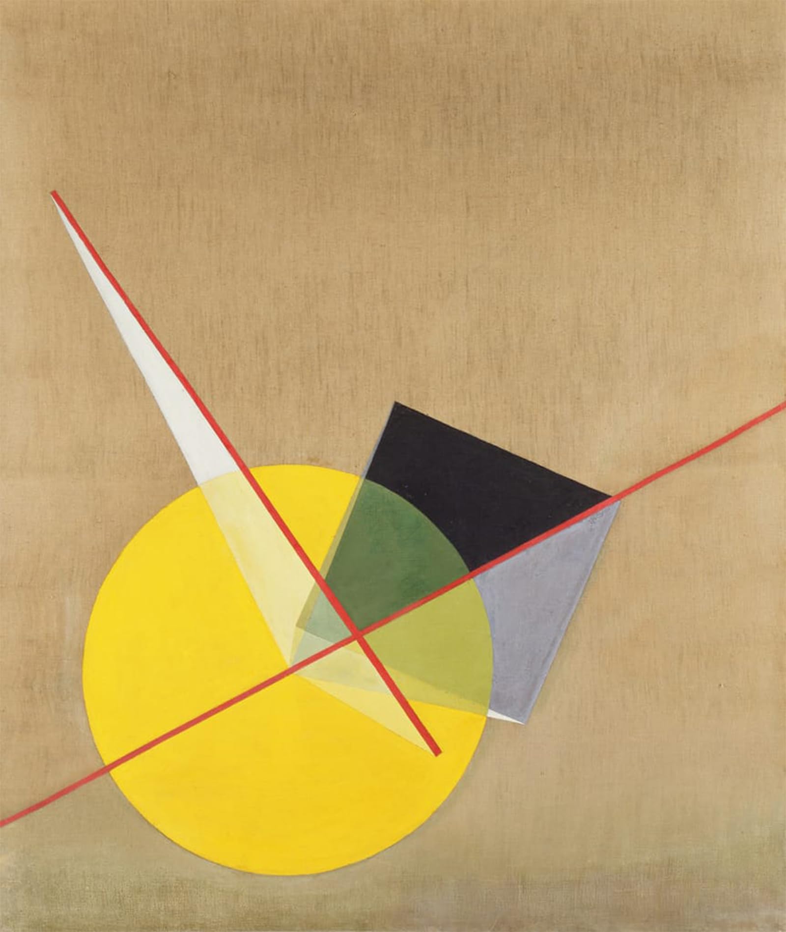 ARTXLXXBN Famous Painting Canvas Artwork Graffiti Print Yellow Circle by Laszlo Moholy Nagy Portrait Canvas Image for Home Decor 60x90cm