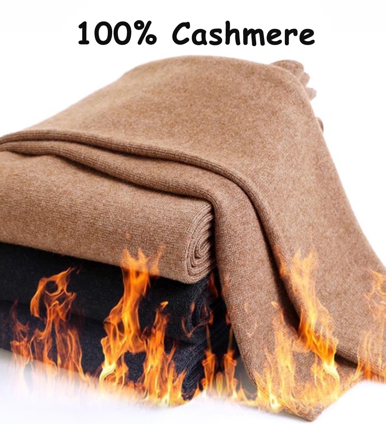 HNVAVQ Pantaloni Termici da Uomo 100% Cashmere Pantaloni Termici Caldi Intimo Pantaloni Invernali di Compressione Pantaloni Termici Collant