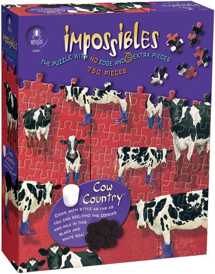 Impossible 750-Piece Cow Country Puzzle