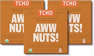 Aww Nuts! 75% Dark Chocolate Bars (3 pack) | Plant Based, Organic & Fair Trade | Non GMO, Non-Dairy, Vegan, Soy Free (2.1oz each)