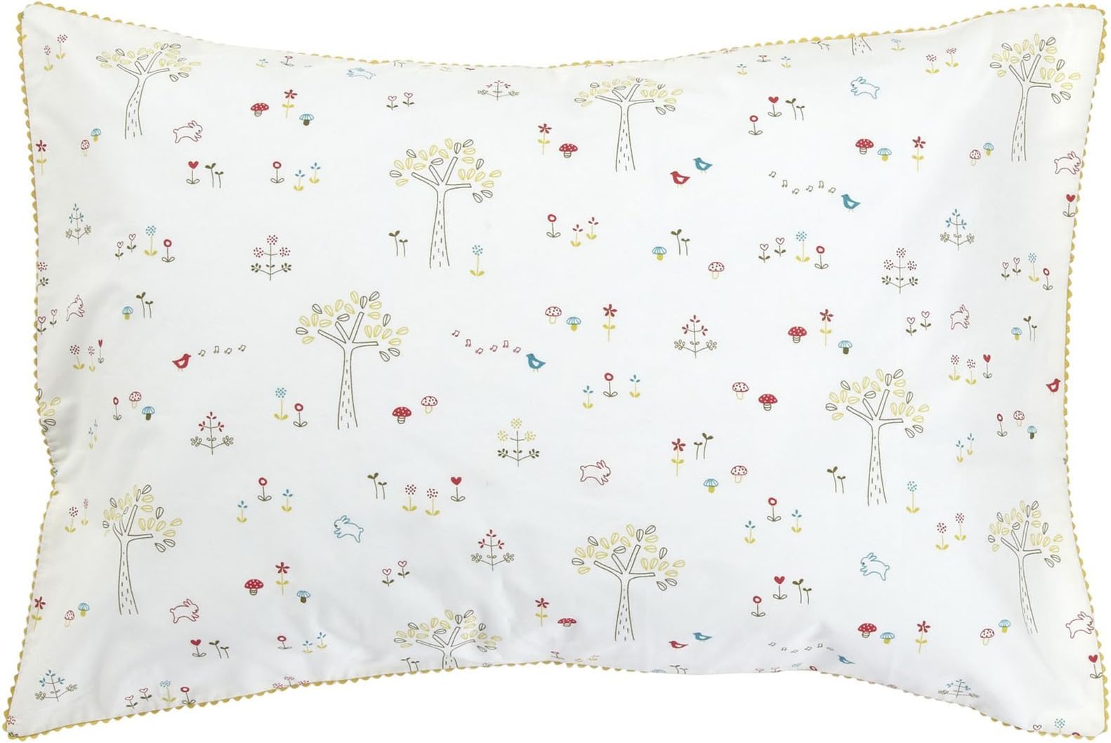 Auggie Printed Sham Pillow Cover, Rabbit Patch/Fern