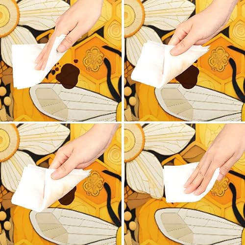 Miniatura 9 de Mantel redondo ajustado con borde elástico, diseño de hojas de otoño, impermeable, lavable, para mesas redondas, ideal para picnic, patio, se adapta