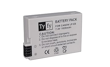 Tyfy LPE8 (Canon) Battery (1020mah)