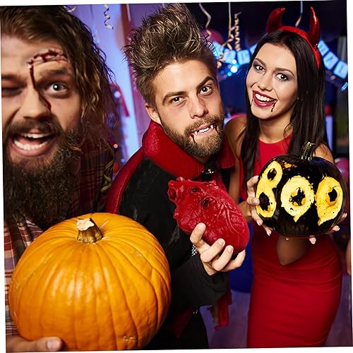 Miniatura 4 de PRETYZOOM Accesorio de corazón falso, modelo de corazón de resina exprimible, parte del cuerpo humano sangriento de simulación para suministros de