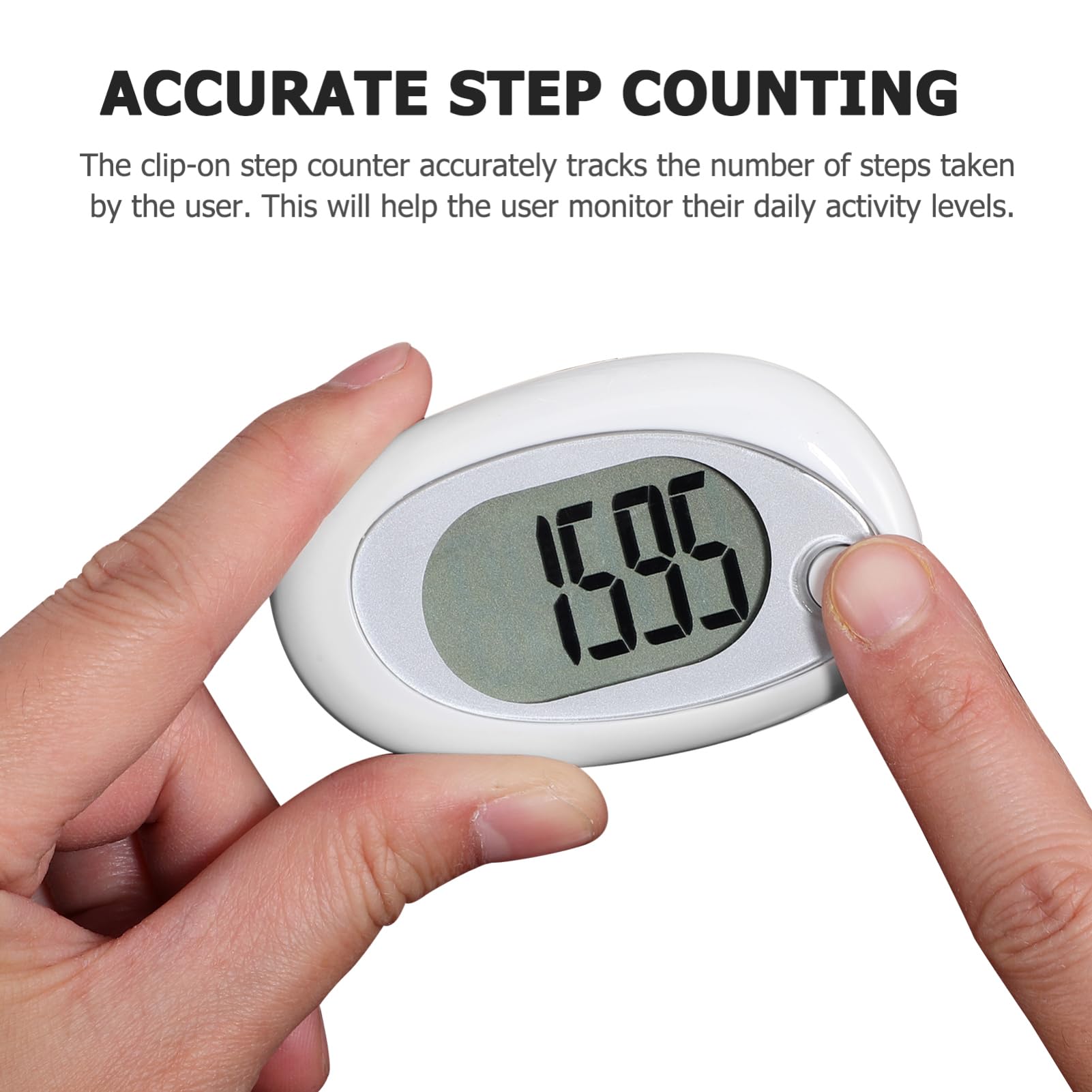SUPVOX Mini Pedometer for Walking Large Screen Step Counter Accurate Step Counter for Seniors