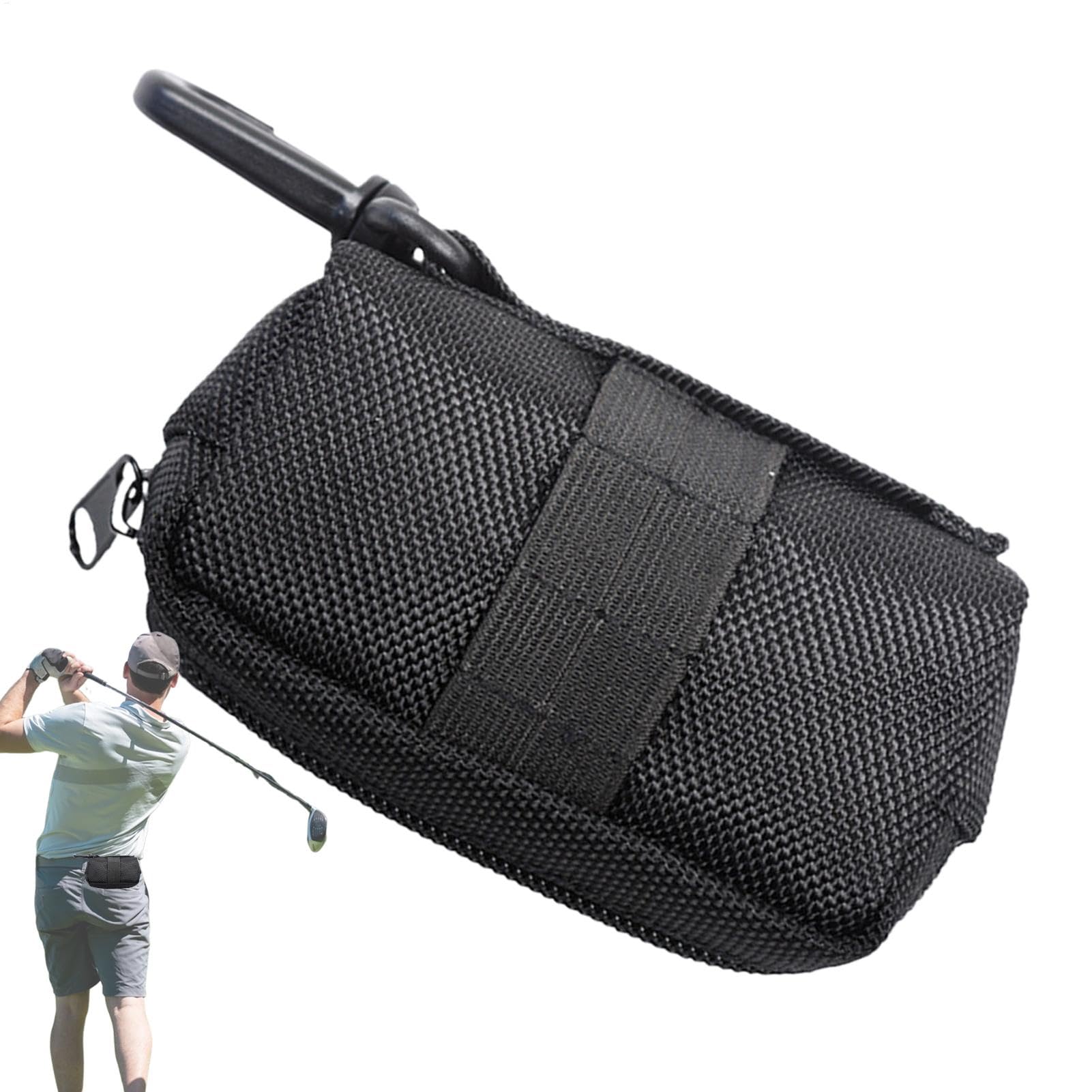 Uitseld Golf Ball Storage Bag - Waist Carry Pouch for Mobile Phone | Pocket Golf Ball Organizer Holder for Training, Competition And Practice, Daily Life